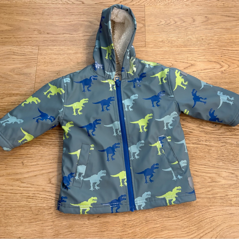 Hatley Kids RainJacket with Dinosaur Design